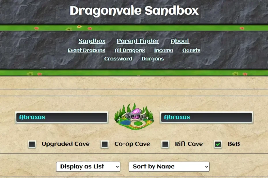 dragonvale sandbox